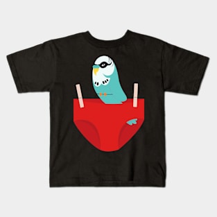 Budgie and swimmers sticker Kids T-Shirt